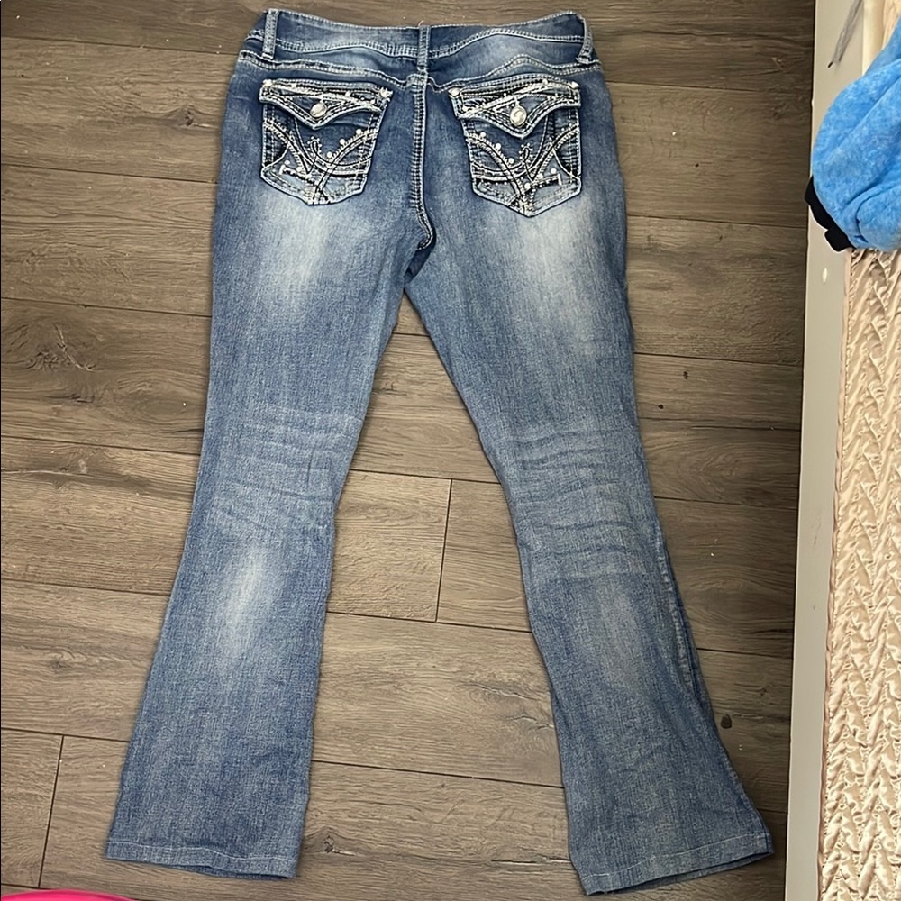 Apt. 9 Blue Flare & Wide Leg Jeans